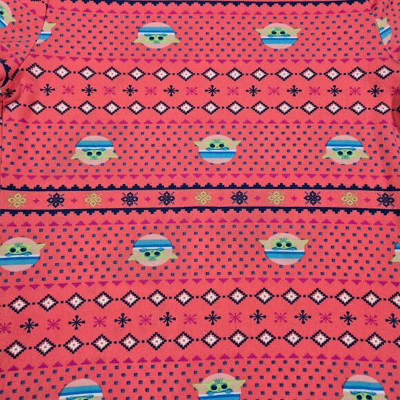 Star Wars Girls 7/8 Grogu Mandalorian Pink Dress Disney Play Cosplay Costume EUC - Picture 2 of 6